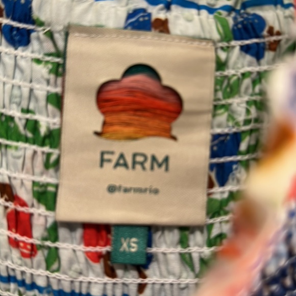 Farm Rio Tropical Tiles Square Maxi Dress XS - Picture 6 of 6